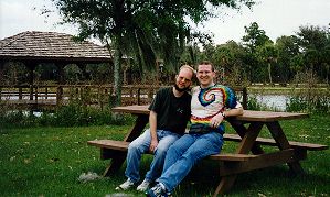 Andy and me on the grounds at FINR, April 1997